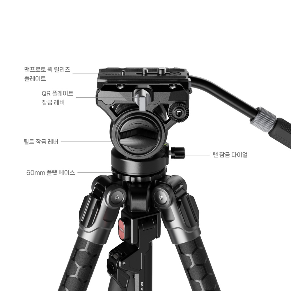스몰리그 5305 Potato Jet TRIBEX SE 유압 비디오 삼각대 - 상세 이미지 3