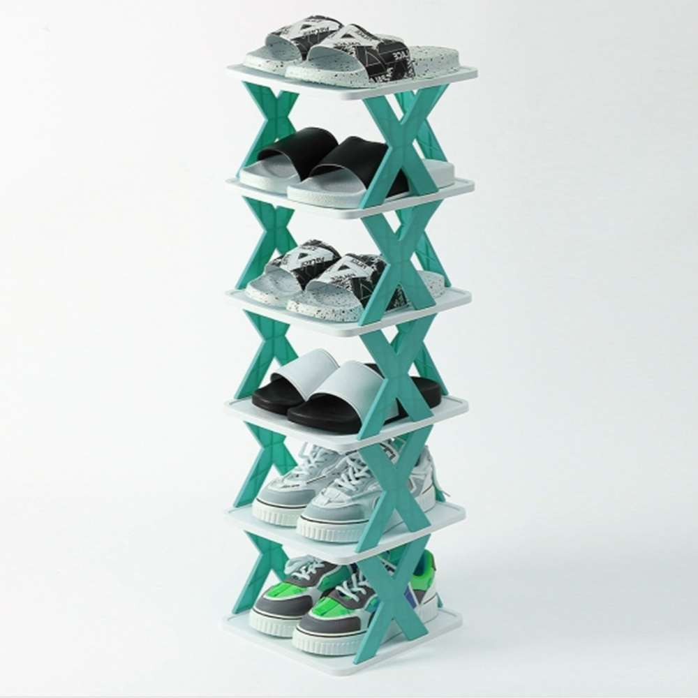 좁은현관 신발정리대 현관 신발선반 거실 슬리퍼 수납함 6단