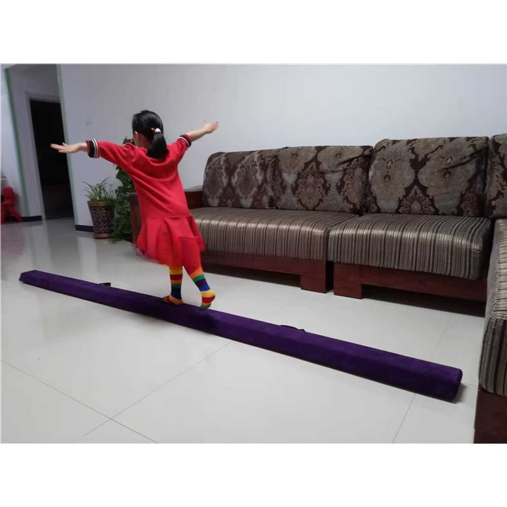접이식 평균대 실내 체조 연습용 균형 훈련 기구 브라운 2.9m - 상세 이미지 4