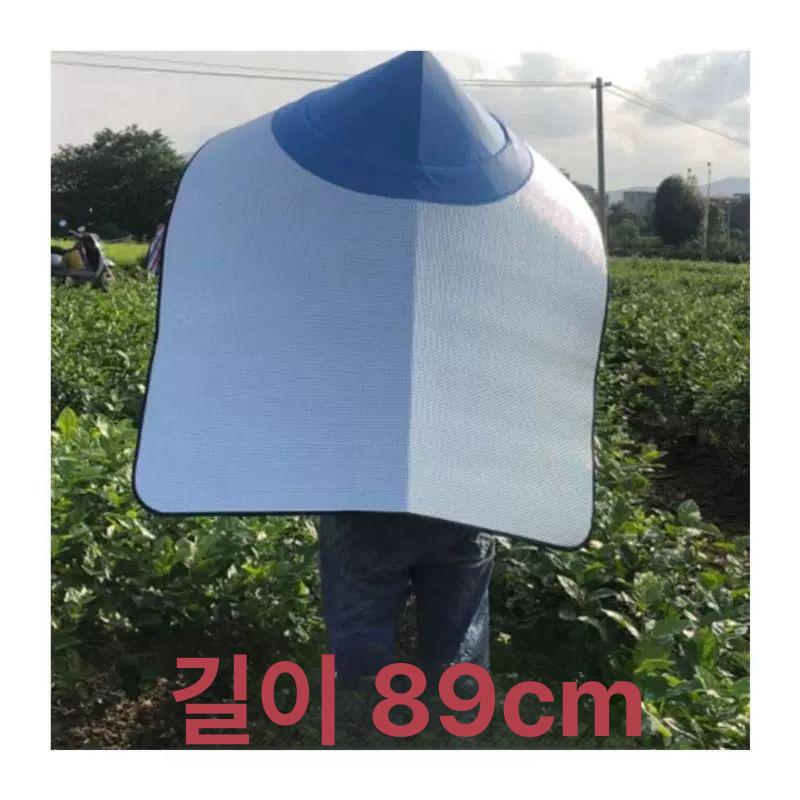 돗자리모자 자외선차단 농사 작업모자 접이식 밭일 차양 B51-단층 모자 커버 70cm S 54-56cm - 상세 이미지 4