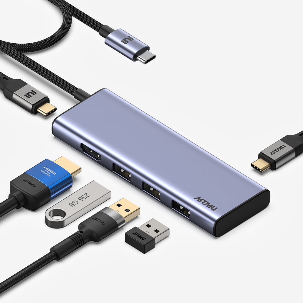 USB C타입 6in1 4K 60hz Gen2 10Gbps 멀티 허브 MH320