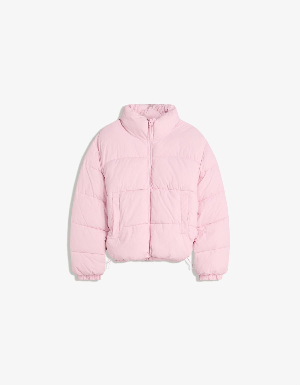 버쉬카 라이트핑크 테크니컬 숏 패딩 자켓 6610/551 PINK - 메인 이미지