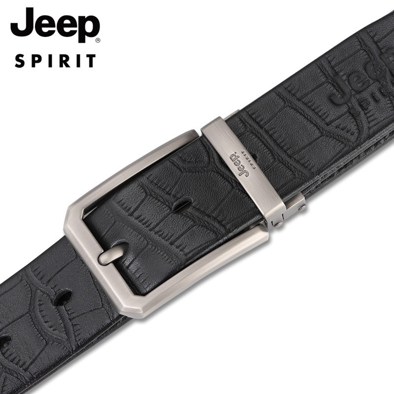 JEEP SPIRIT 남성벨트 천연가죽 캐주얼 버클 벨트 T0436 - 상세 이미지 4