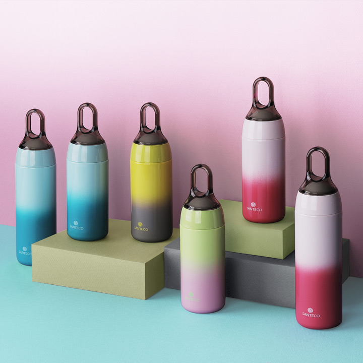 [산테코] 요가슬림 스텐 보온보냉 텀블러 380ml (바운드리스블루) - 상세 이미지 4