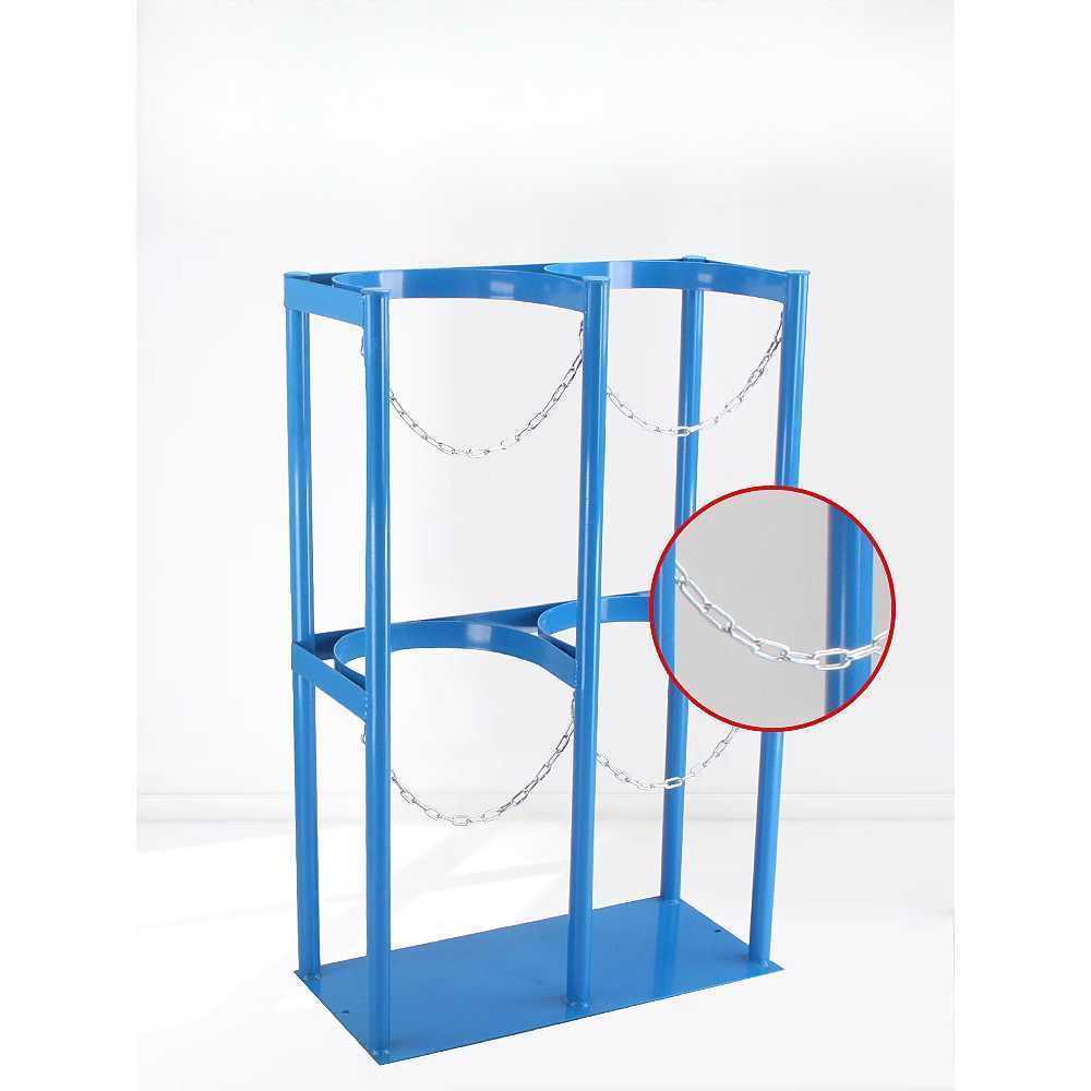 이동식 가스통 거치대 바퀴형 LPG통 운반 캐디 산소통 40L 단일-휠/난간-24cm - 상세 이미지 4