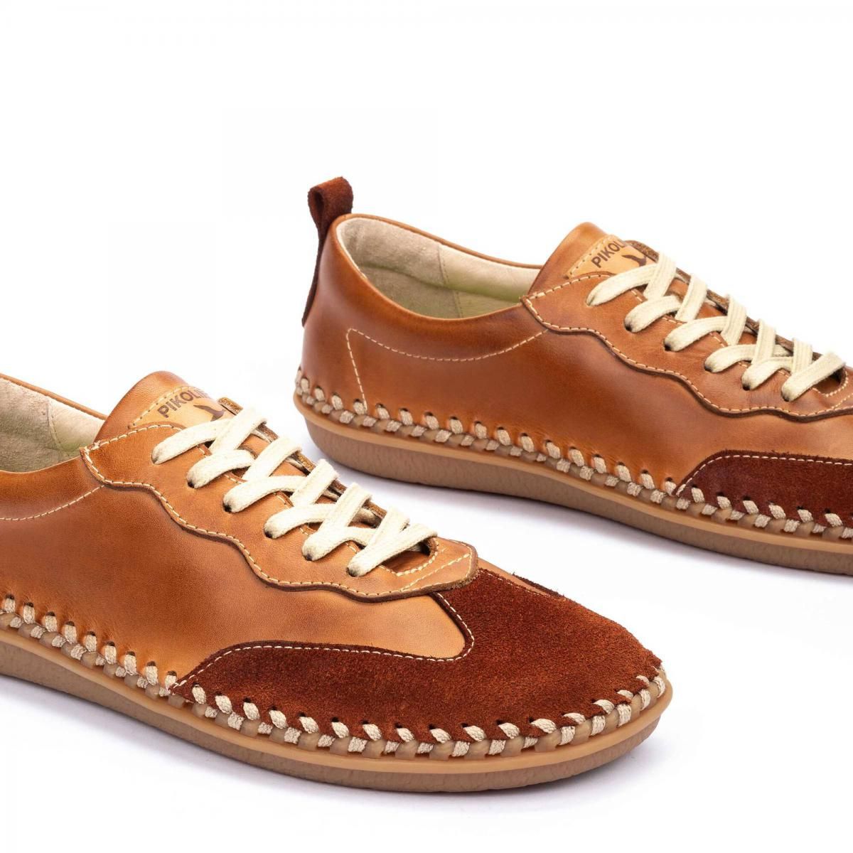 피콜리노스 리사이클 레더 스니커즈 PATERNA U9B-6811C1 BRANDY - 상세 이미지 3