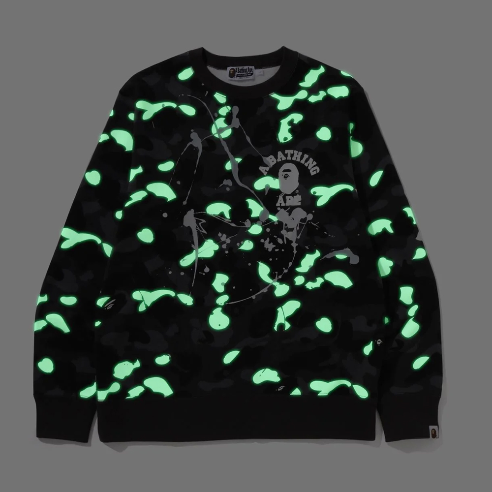 베이프 티셔츠 CITY CAMO PAINTING CREWNECK SWEATSHIRT 1L80-113-006 - 상세 이미지 3