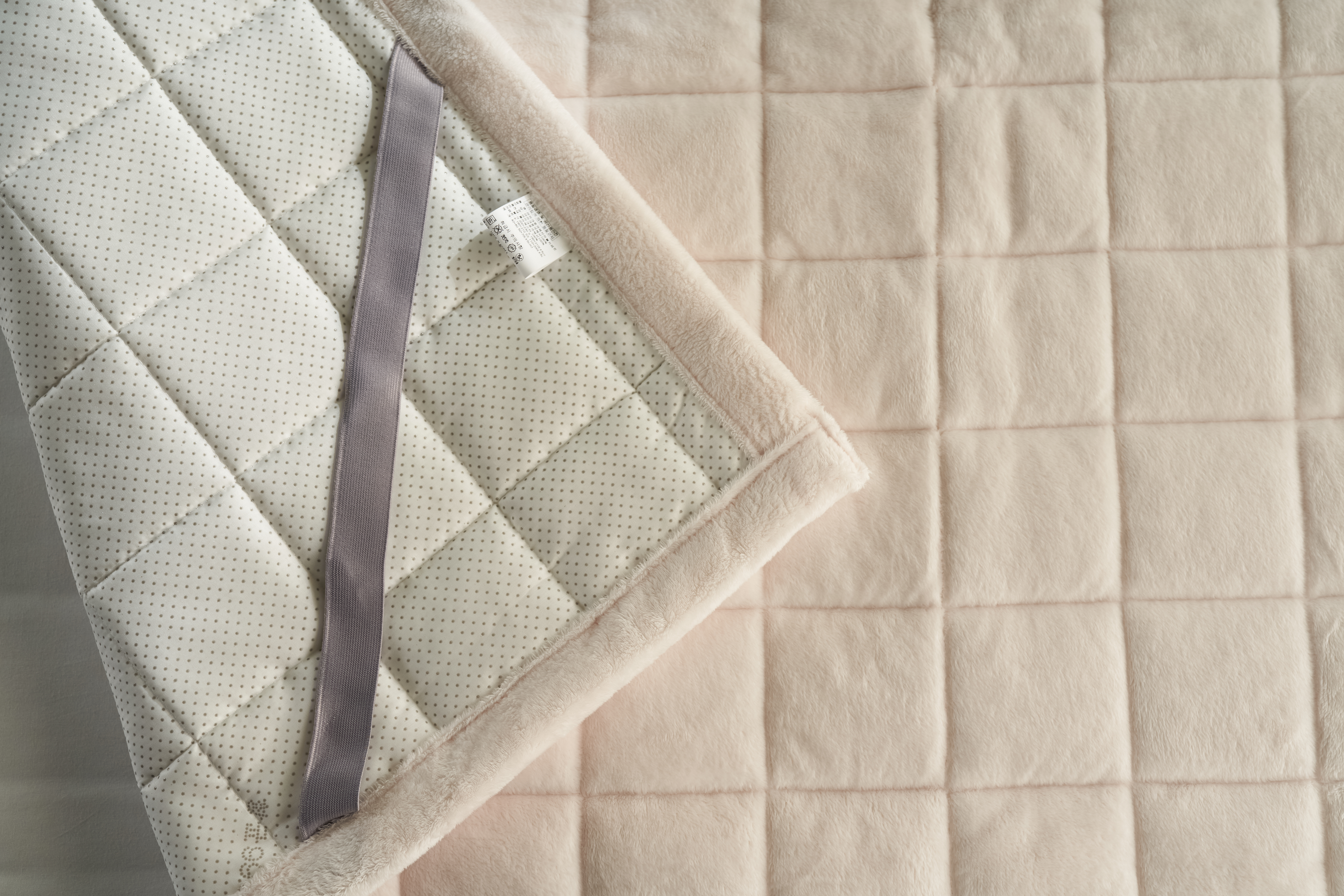 극세사패드 라셀 5mm 고정밴드 누빔 매트리스 두꺼운 겨울 침대 패드 SS