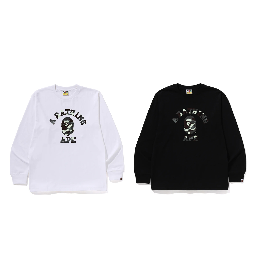 베이프 티셔츠 CITY CAMO COLLEGE LS TEE 1L80-111-003 - 상세 이미지 5