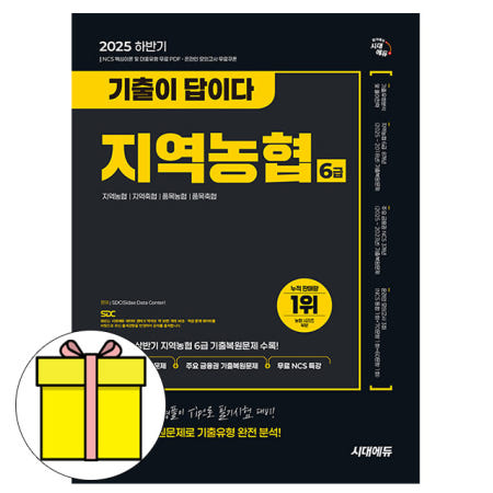 시대고시기획 하반기 기출이답 지역농협6급 필기 책