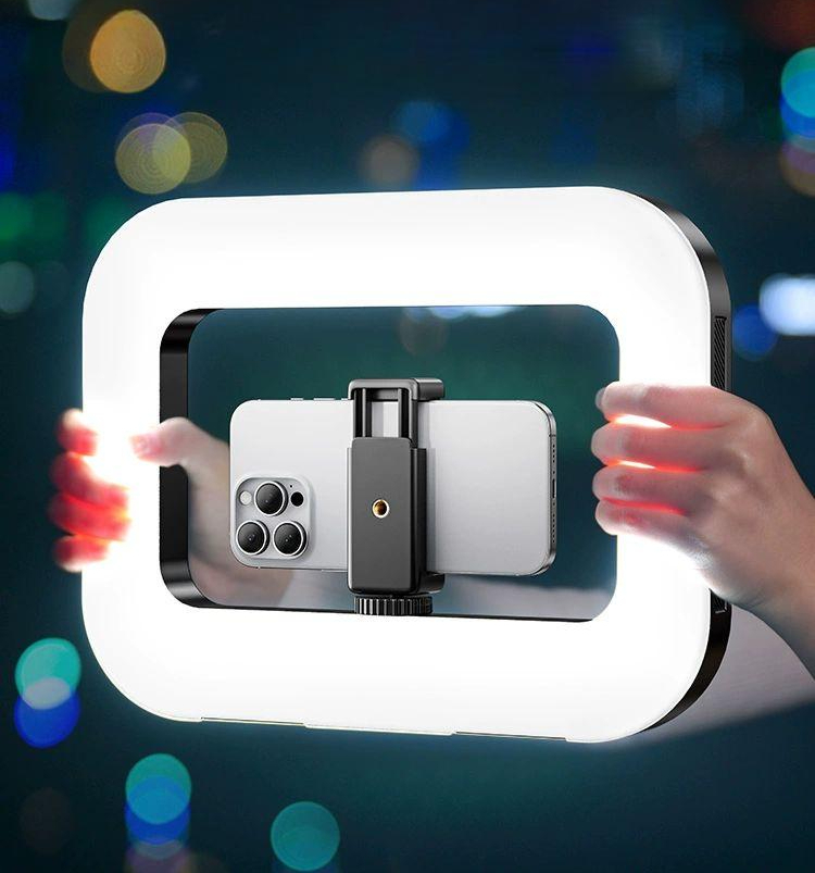 쇼츠 촬영 장비 링라이트 영상 단등 필라이트 라이브 YM 200l 표준형 8000mAh 링 - 상품 이미지