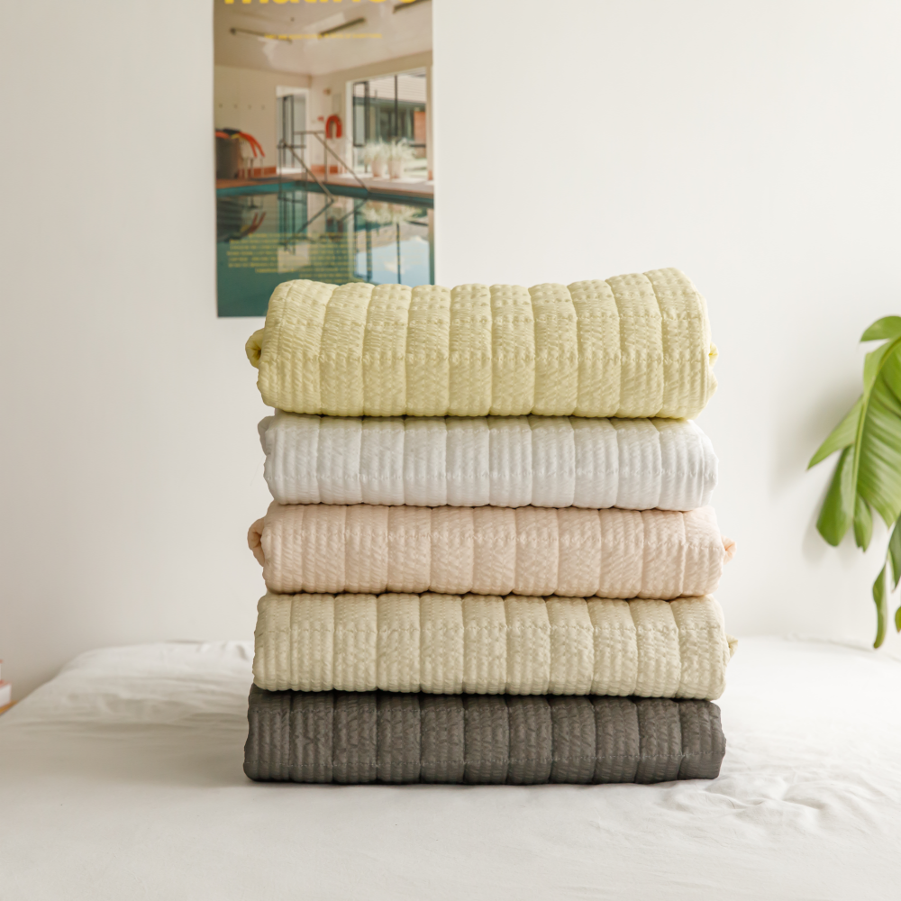 여름 시원한 시어서커 시어서커 매트리스 냉감패드 침대패드 SS