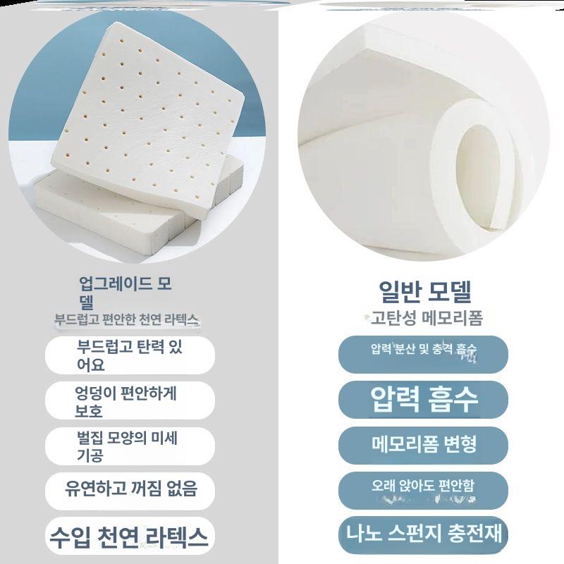 오토바이 쿠션 시트 덮개 자외선 바이크용품 G 업그레이드 라텍스 블랙 두께 4cm - 상세 이미지 5