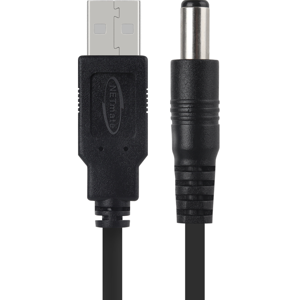 강원전자 넷메이트 5.5 X 2.1 USB 전원 케이블 (0.5W/블랙) 1.5m, 1개 - 상세 이미지 3