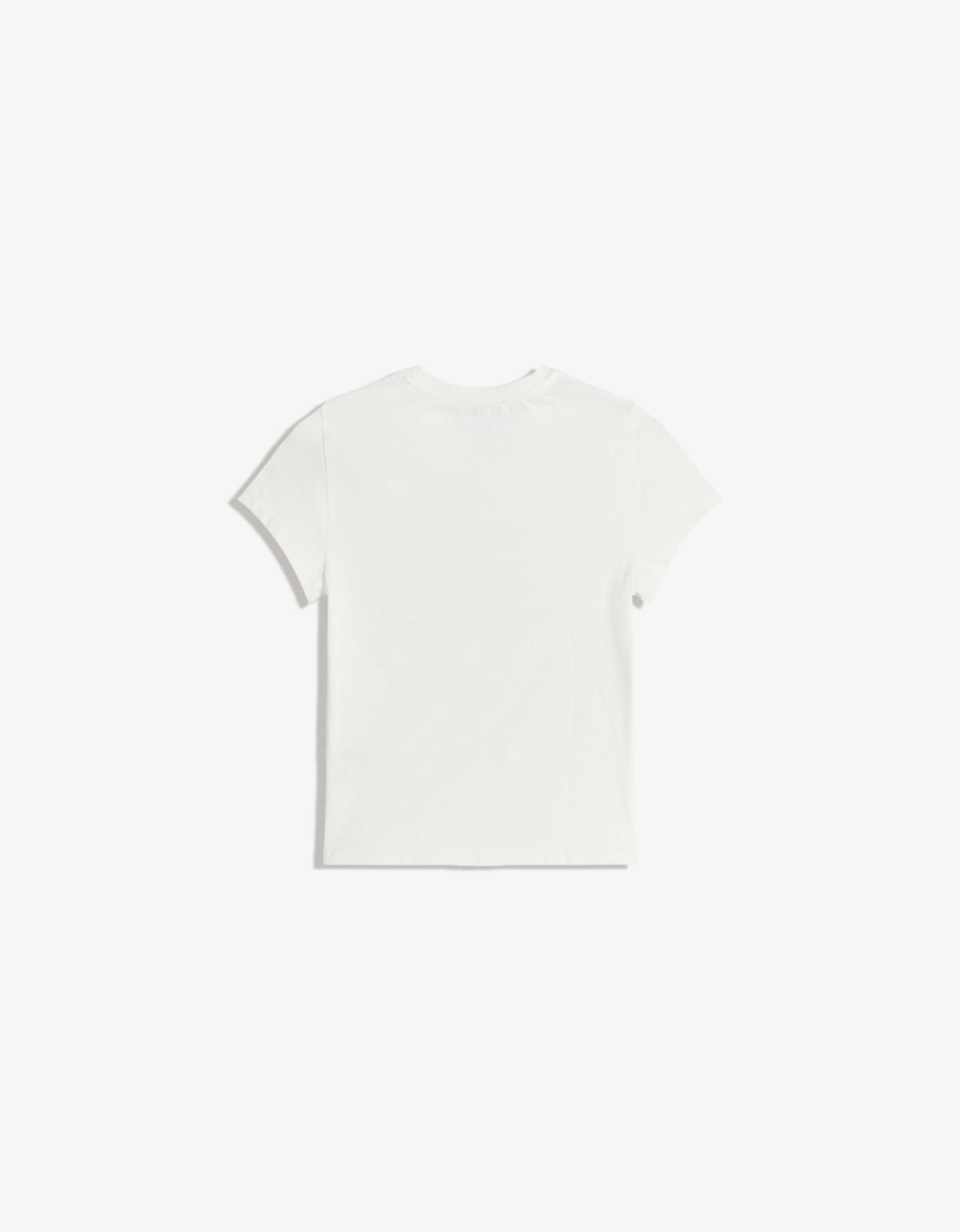 버쉬카 프린트 베이직 반팔 티셔츠 7830/187 OFF WHITE - 상세 이미지 2