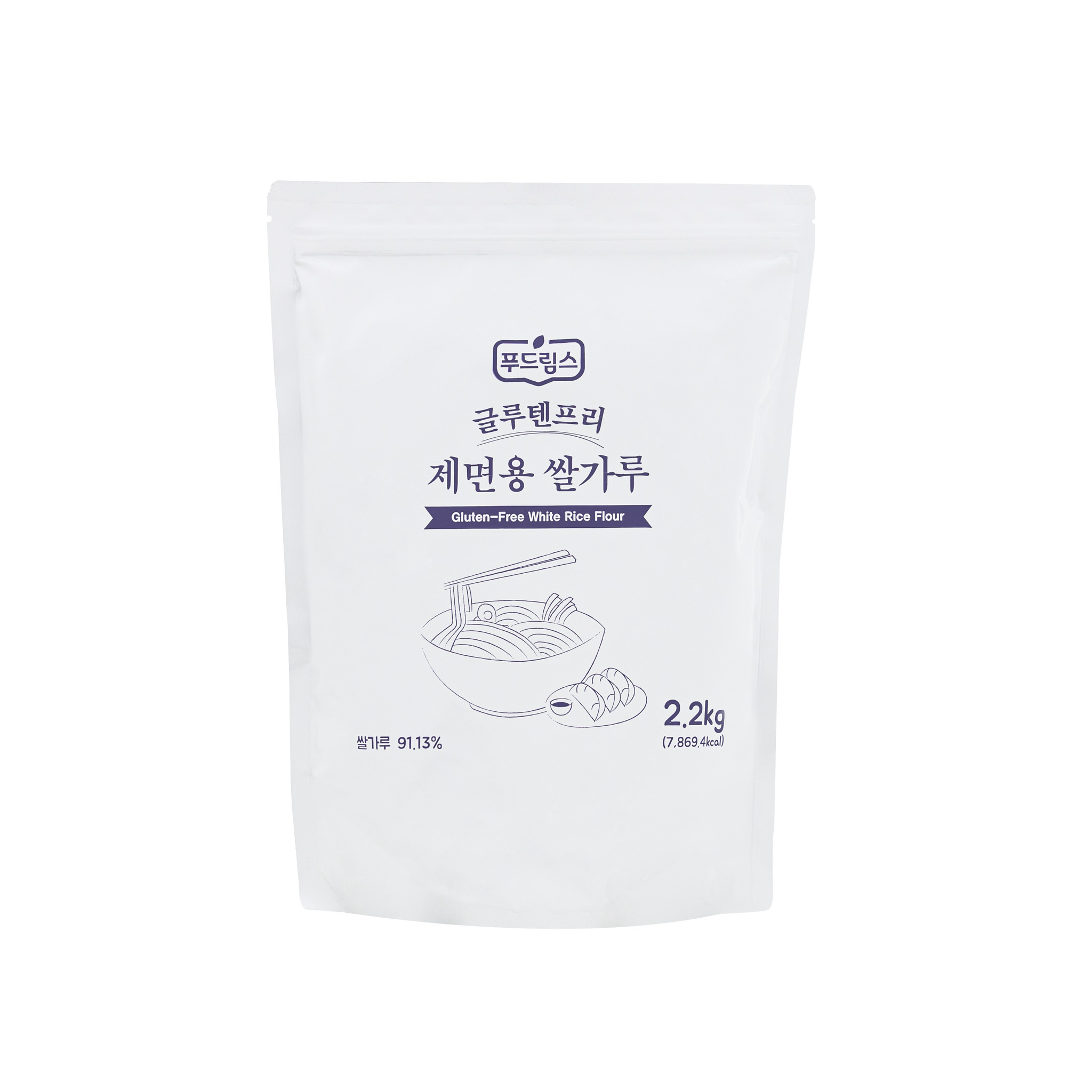 [글루텐프리] Glutenfree 푸드림스 제면용쌀가루, 밀가루대체 2.2kg, 1개 - 상품 이미지