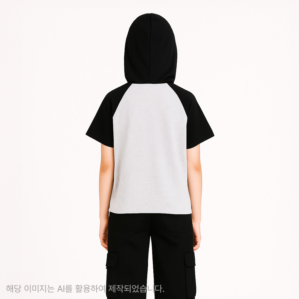 더데이걸 라그란 반팔 후드티 TGMH25301 - 상세 이미지 2