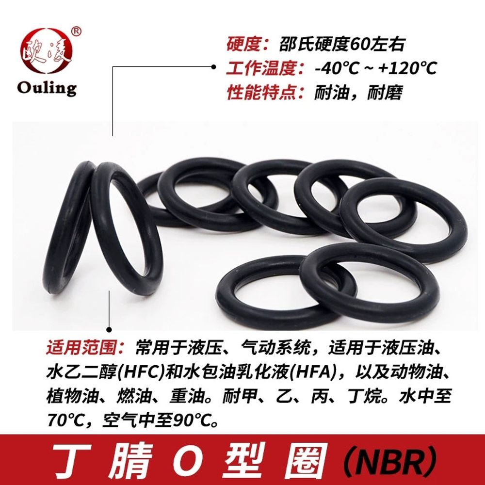 빨간색 실리콘 1000 오링 코팅 개 OD 고무 A. 외경 10.51.9mm 1000개팩 이미지 6