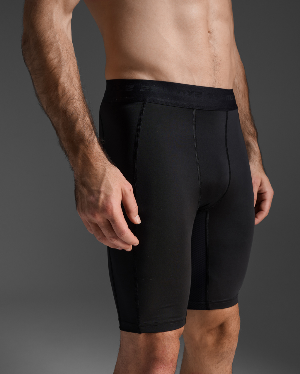 2XU 베이스 레이어 컴프레션 쇼츠 운동 바지 MA7198BBLK-NRO - 상세 이미지 3