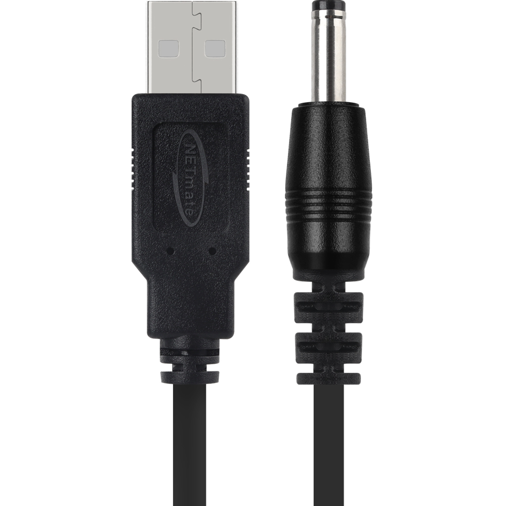 강원전자 넷메이트 USB 전원 케이블 1m (3.5x1.4mm/24W/블랙) NMC-UP141024B - 상세 이미지 3