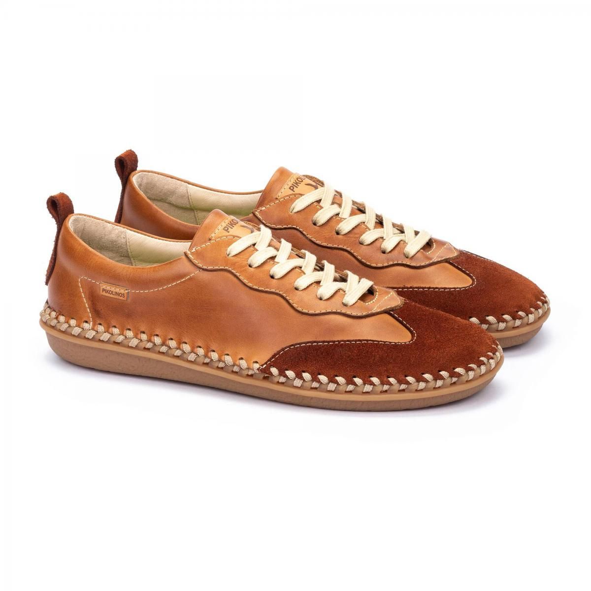 피콜리노스 리사이클 레더 스니커즈 PATERNA U9B-6811C1 BRANDY - 상세 이미지 2