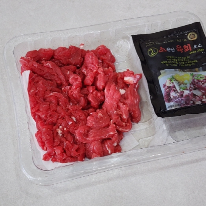 자연가득 당일도축 한우 육회 200g 과 육회소스 50g - 상세 이미지 3