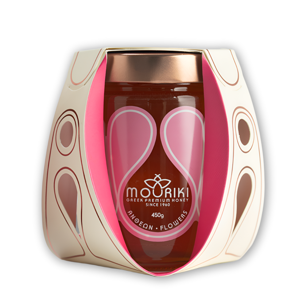 모리키 그리스 프리미엄 천연 꿀 플라워 허니 꽃꿀 450g