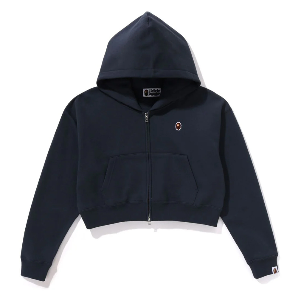 베이프 우먼즈 후드집업 APE HEAD ONE POINT CROPPED ZIP HOODIE 1L20-215-002 - 상세 이미지 2
