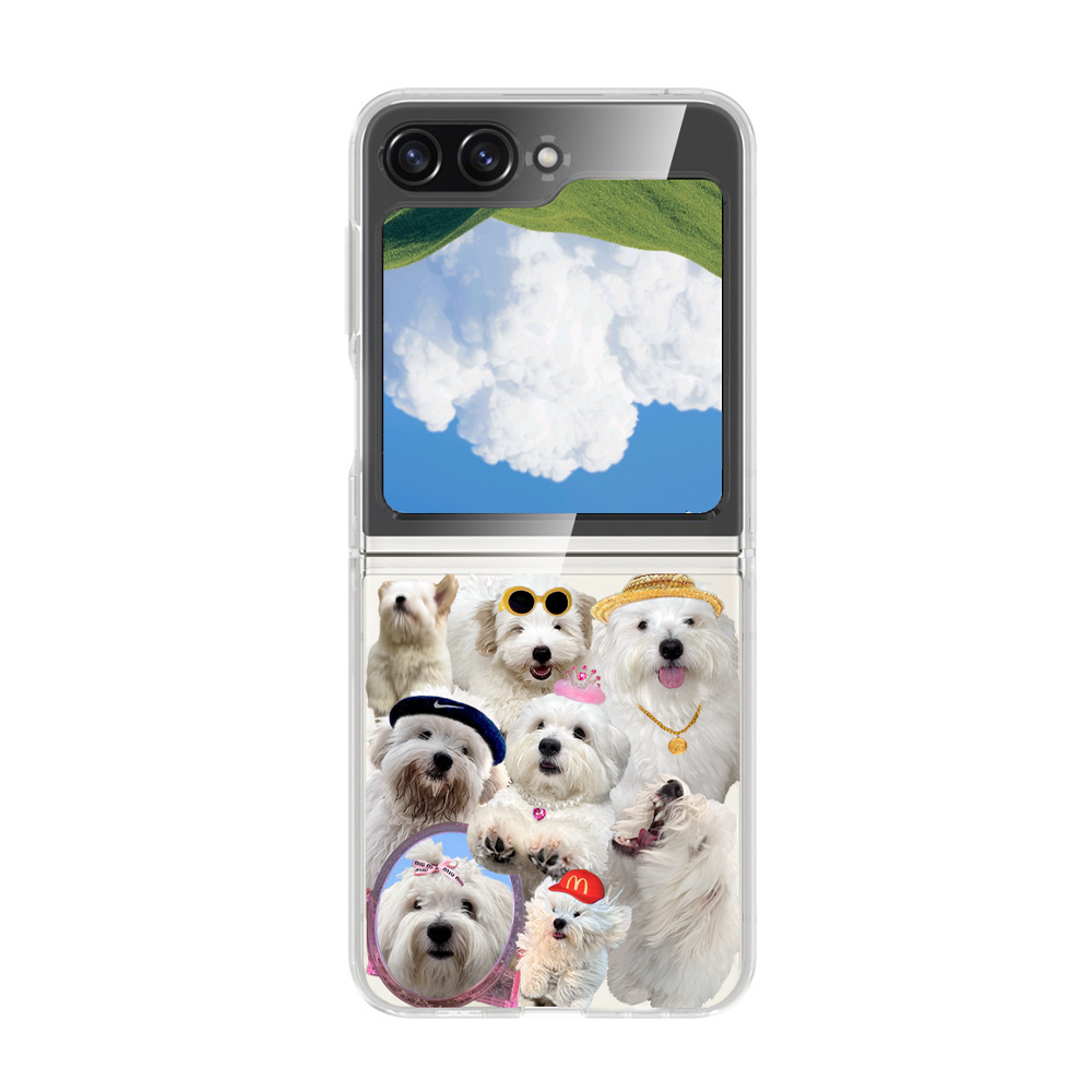 강아지 주문 제작 제트 z 플립 5 6 7 케이스