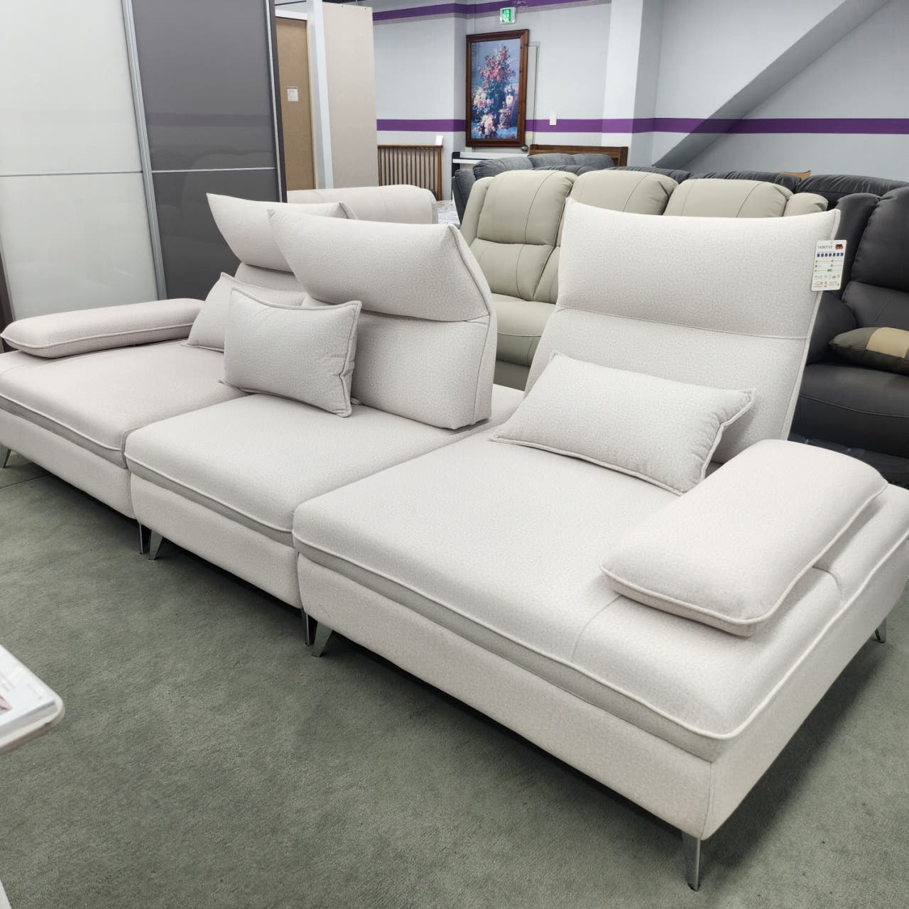 코비 패브릭스윙4인용소파 모듈형소파 조야 스윙쇼파4인용