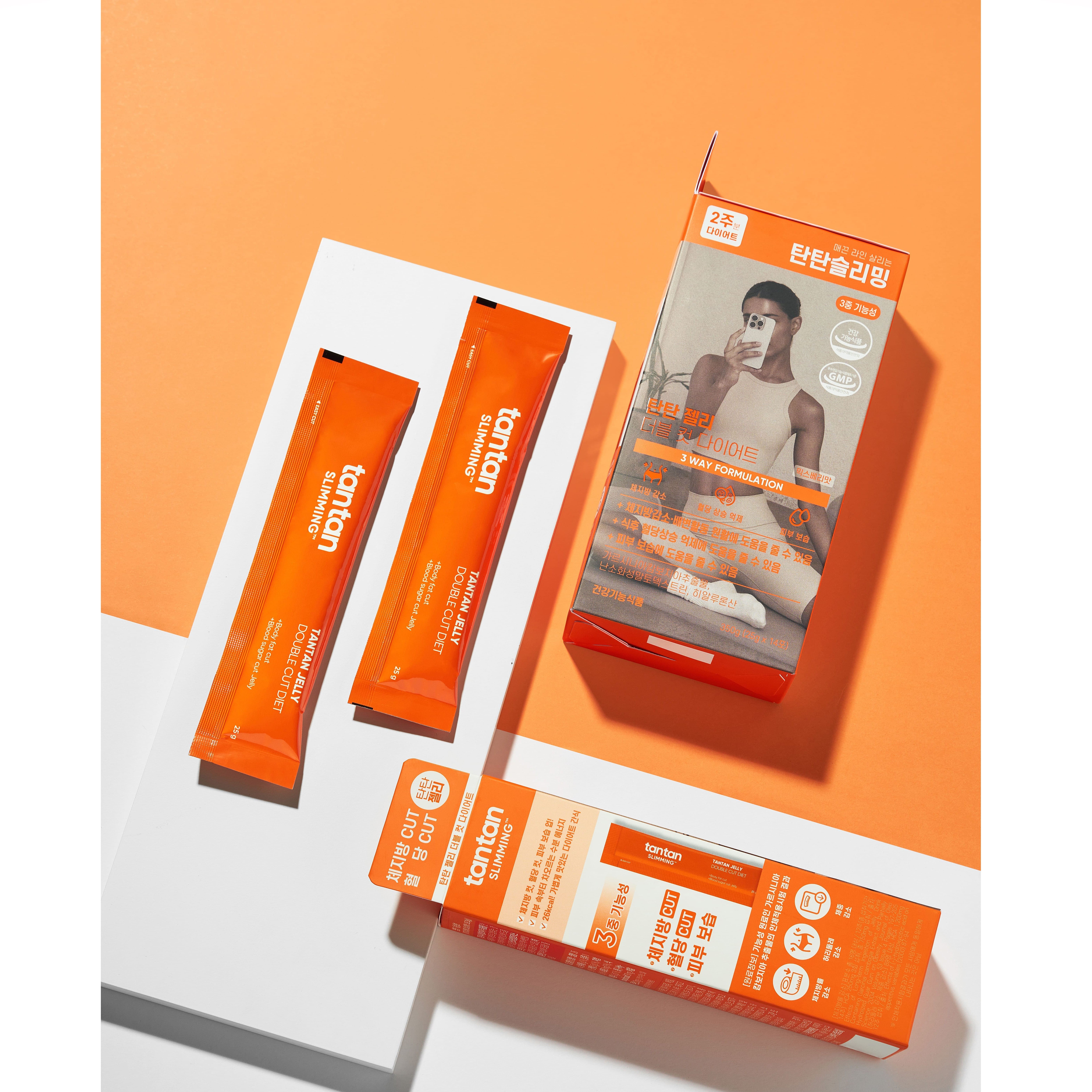 탄탄슬리밍 더블 컷 다이어트 젤리 14포 + 레고트 텀블러 SET 이미지 2