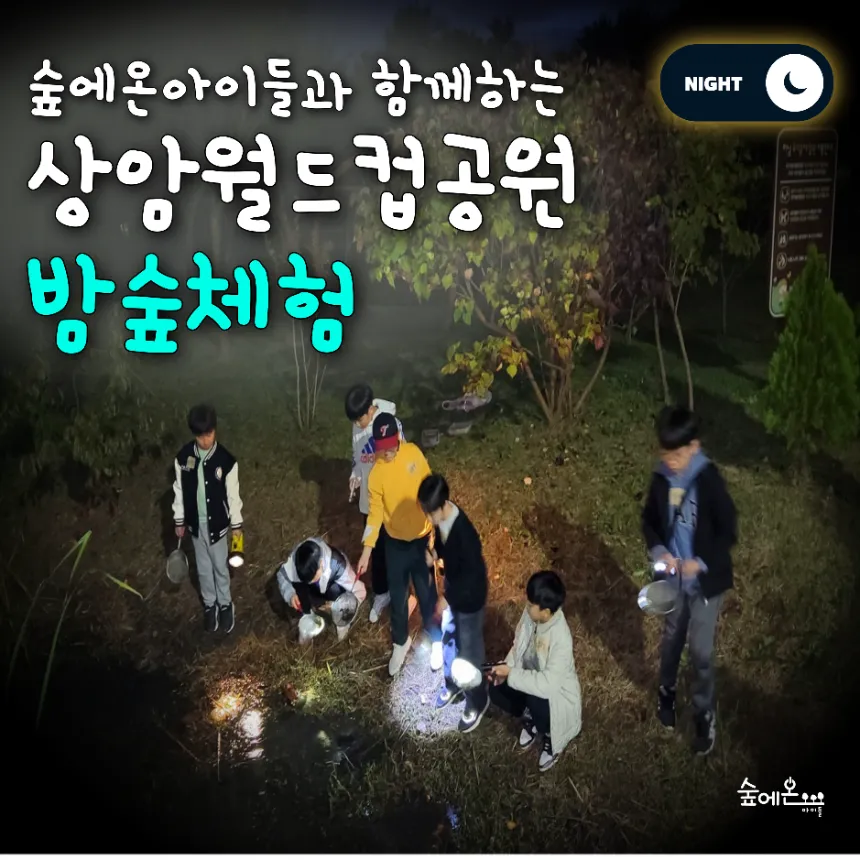 [숲에온아이들][상암월드컵공원] 어린이 가을 밤 곤충 숲체험 유아 초등 자연 주말 체험 학습