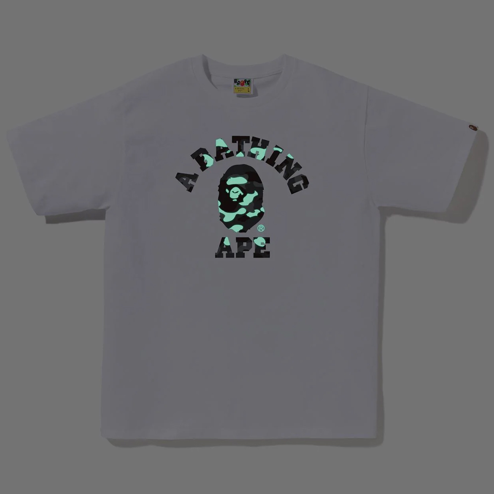베이프 반팔티 CITY CAMO COLLEGE TEE 1L80-110-026 - 상세 이미지 3