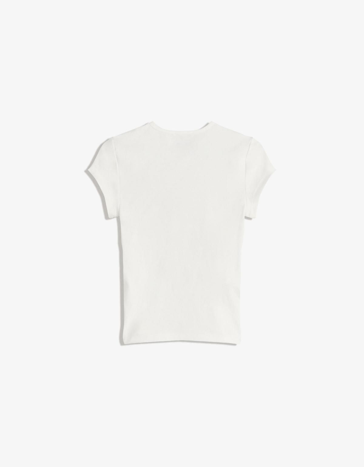 버쉬카 엔젤 프린트 반팔 티셔츠 7610/187 OFF WHITE - 상세 이미지 2