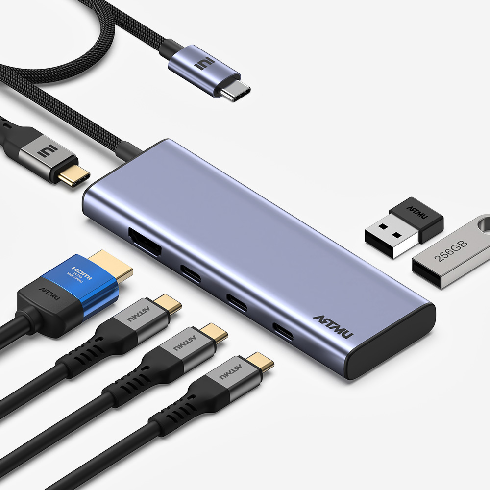 USB C타입 7in1 4K 60hz Gen2 10Gbps 멀티 허브 MH340