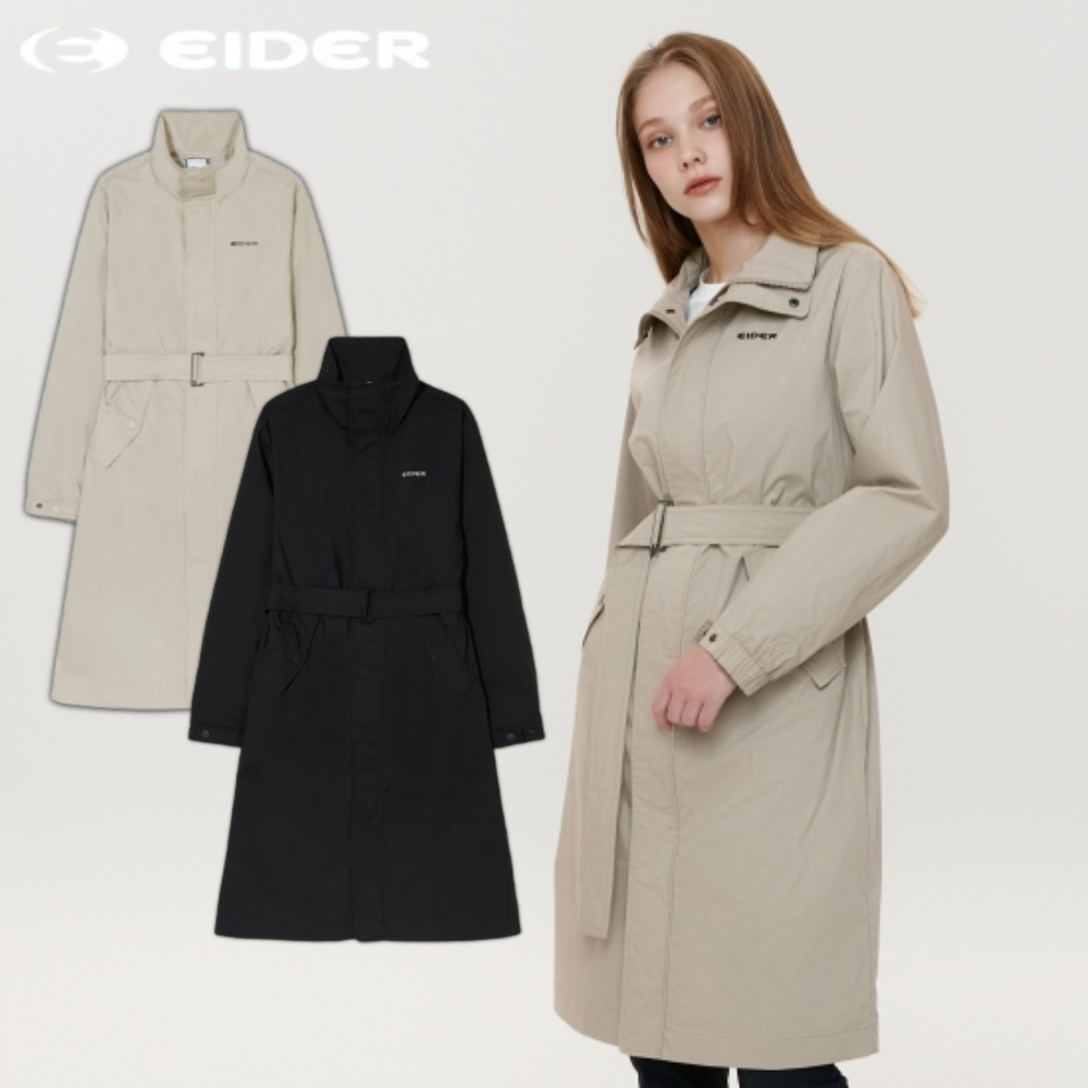 아이더 여성 가을 캐쥬얼 바람막이 롱 코트 자켓