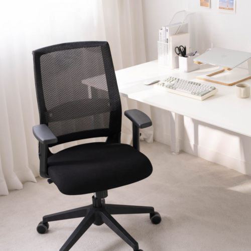 딥워크 컴퓨터의자 사무실 사무용 게이밍 의자 메쉬 책상 서울대 인생 고밀도 기본형 올블랙 제품 이미지