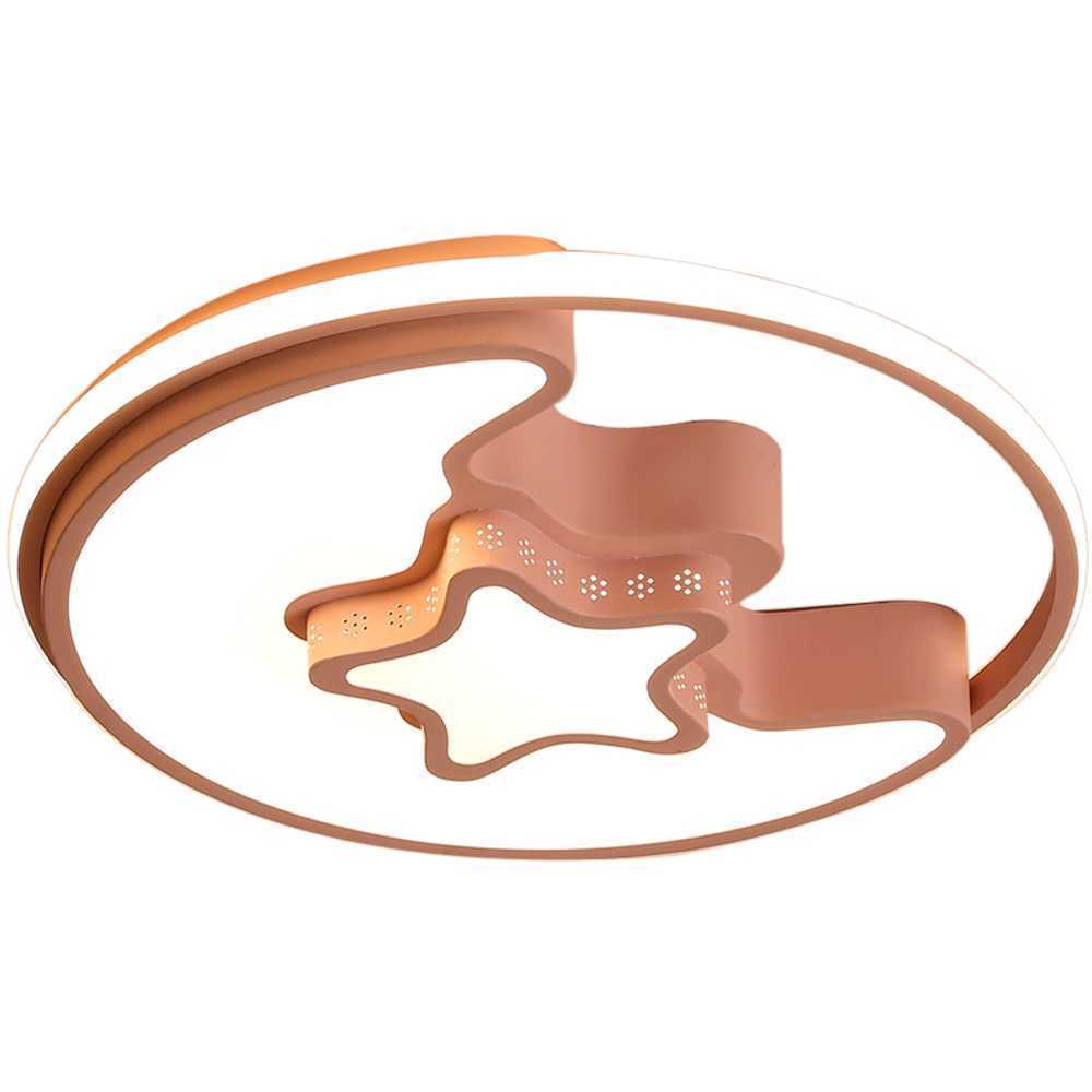 아이방 천장등 방조명 포인트조명 우주 수면 리모콘 파란색 별/달-48cm 56W 스마트 리모컨 - 상품 이미지