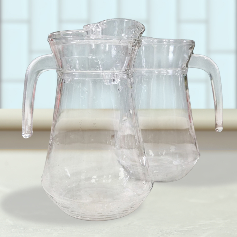 워터 저그 1.3L (5513) 1300ml 냉장고 물병 뚜껑 손잡이 유리 주전자 피쳐 - 상세 이미지 5
