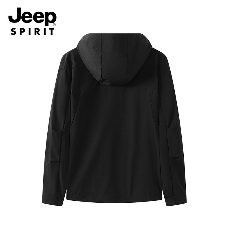 JEEP SPIRIT 가을 남성용 아웃도어 후드 재킷 방수 방오성 등산바람막이 - 상세 이미지 5