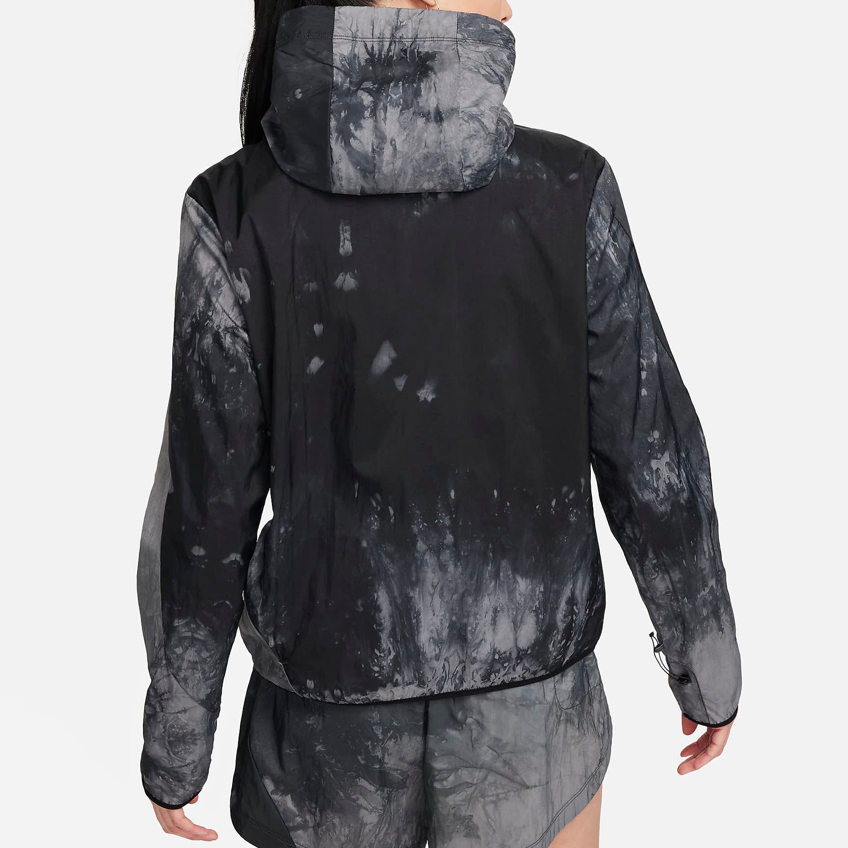나이키 여성 크롭 초경량 방수 패커블 바람막이 러닝 마라톤 등산 자켓 FN6854블랙, XL - 상세 이미지 4