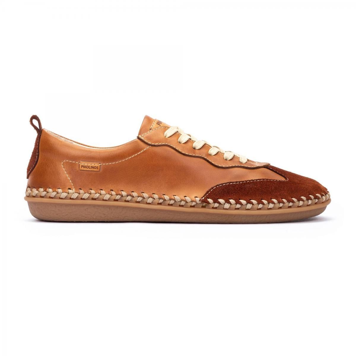 피콜리노스 리사이클 레더 스니커즈 PATERNA U9B-6811C1 BRANDY - 메인 이미지
