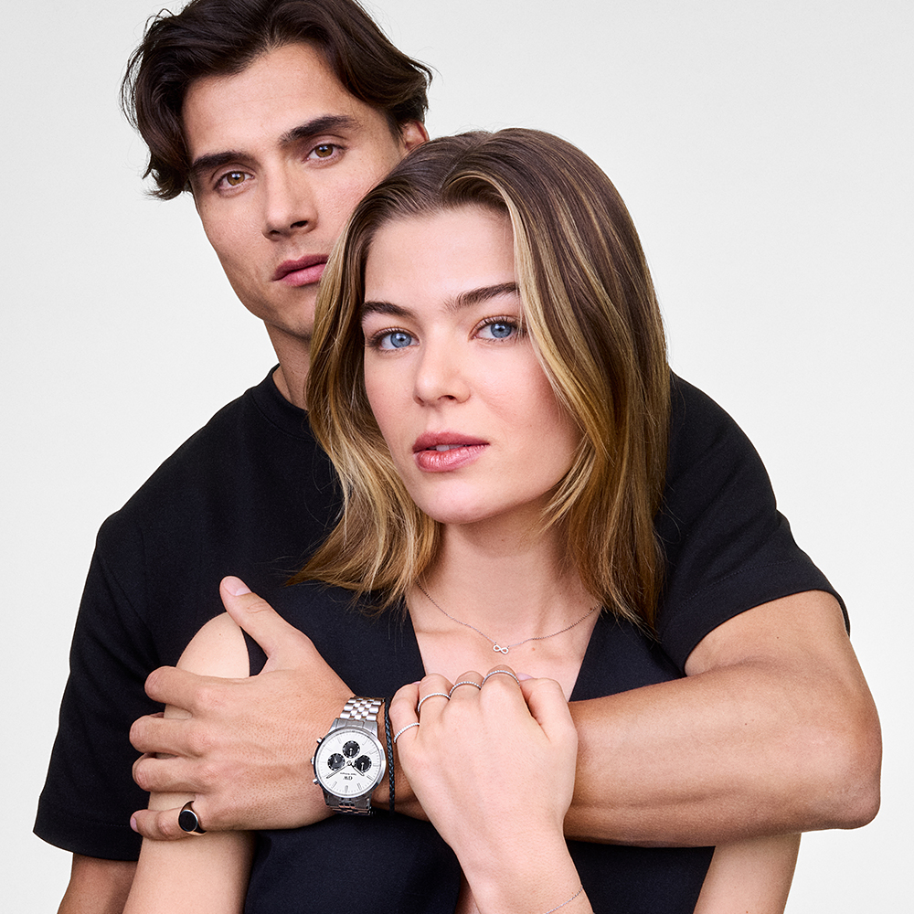 [다니엘 웰링턴] ICONIC CHRONOGRAPH LINK 오프화이트 판다 쿼츠 남성메탈시계 - 상세 이미지 4