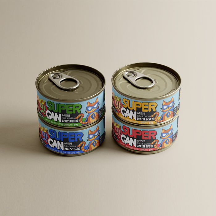슈퍼맛캔 길고양이 습식간식캔 참치 타우린, 80g, 1개 - 상세 이미지 4