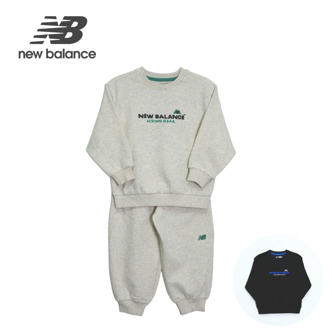 뉴발란스 키즈 라운드 스웨트 셋업 남아 여아 긴팔 긴바지 상하의세트 셋업