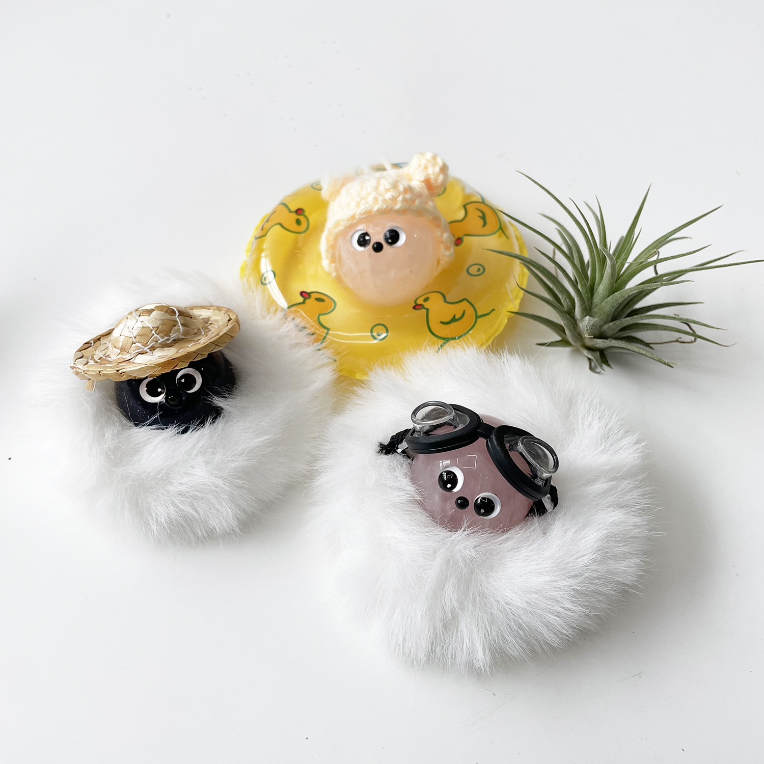 반려돌 애완돌 돌 돌멩이 돌맹이 천연석 로즈쿼츠 장미 수정 원석 키우기 세트 - 상세 이미지 3