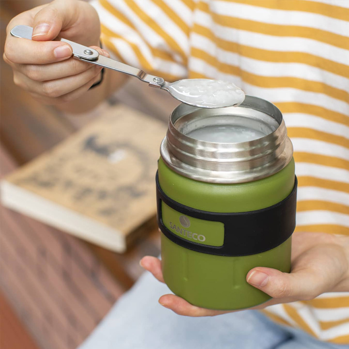 [산테코] 코지 보온죽통 500ml (밀크화이트) - 상세 이미지 4