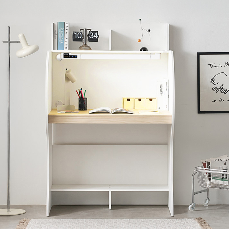 e스마트 엘리트 학생 1인 와이드 가정용 독서실책상 930 LED스탠드 포함