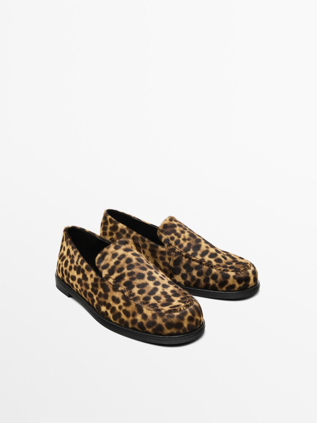 마시모두띠 애니멀 프린트 스웨이드 로퍼 1528/650 LEOPARD - 상세 이미지 3