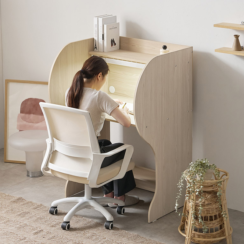 e스마트 칸막이 독서실책상+LED스탠드포함 기본형